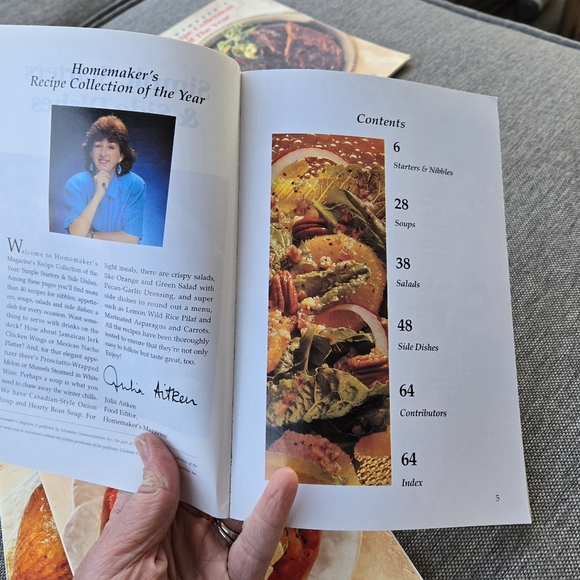 Homemakers Recipe Collection of the Year Cookbooks 90s Vintage Set Of 6 - Picture 4 of 7